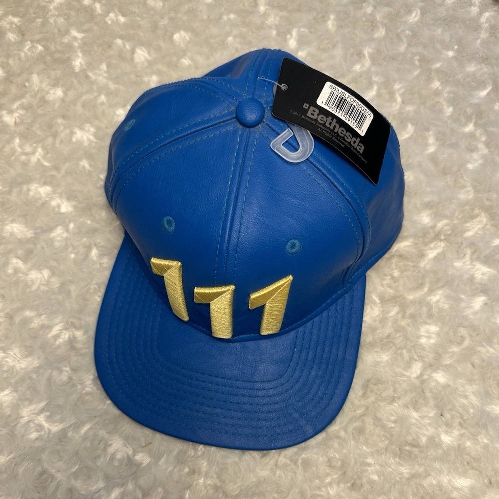 Bethesda Fallout 4 Vault 111 Vault Boy Blue Adjustable Hat Cap SB3JSLFOF00GS00